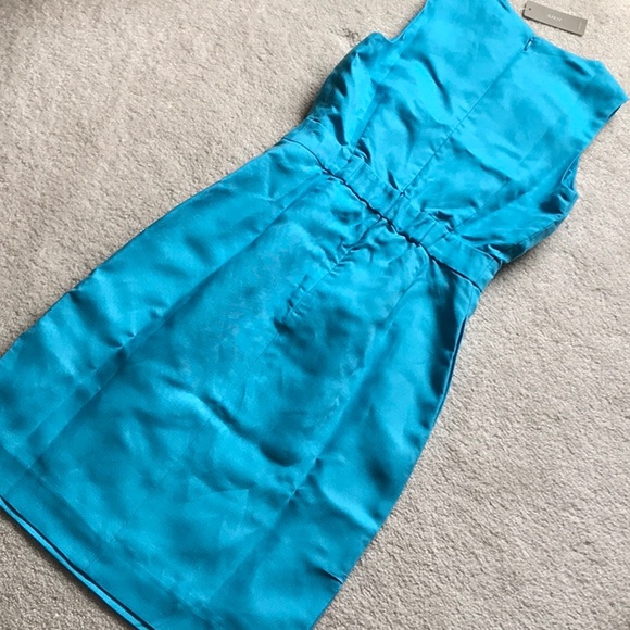 NWT J.CREW Structured linen-blend sheath dress - Picture 7 of 7